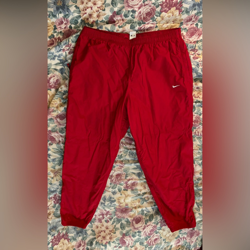 Red Nike Track pants XXL